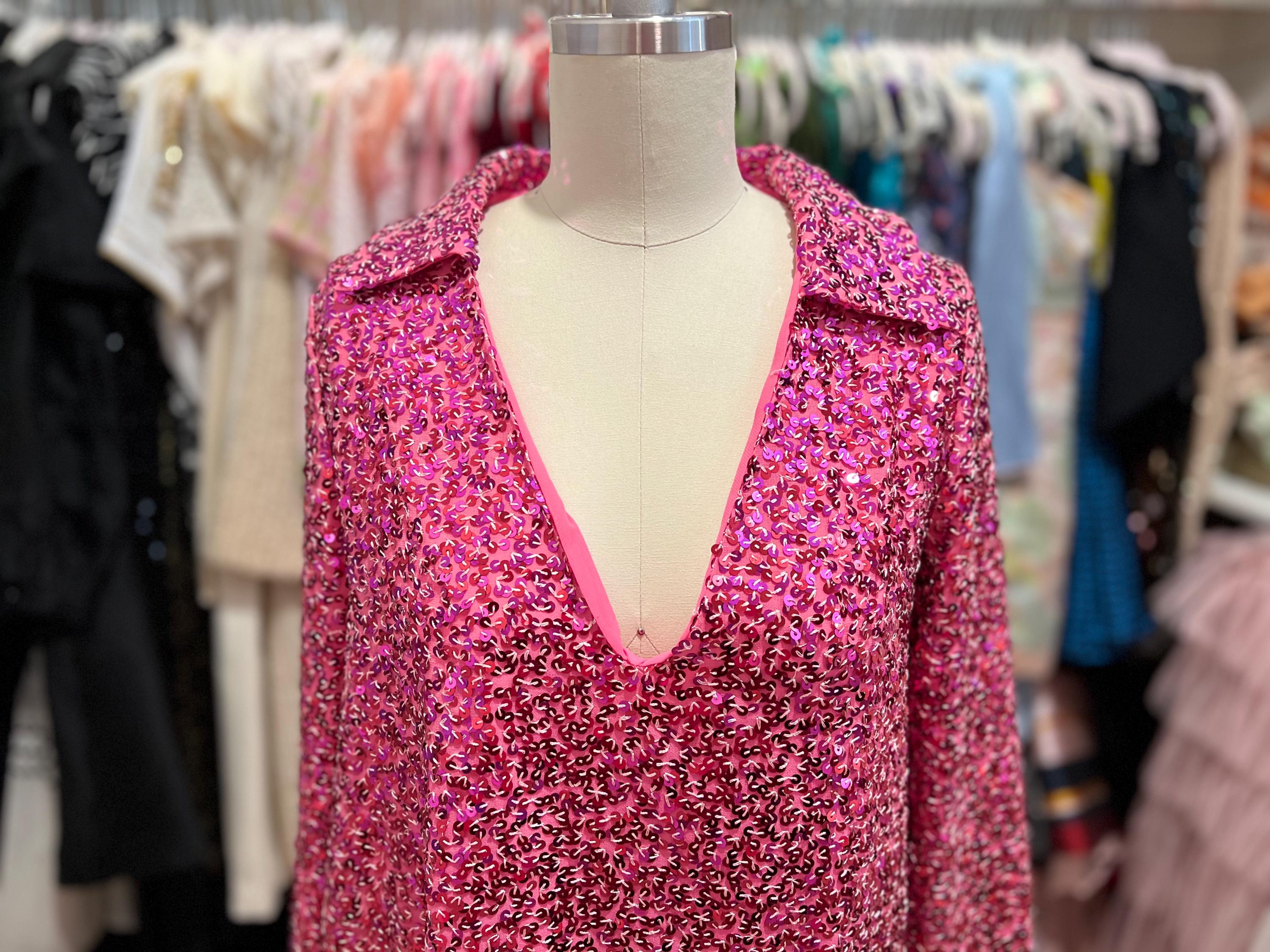free people pink sparkly dress Free People