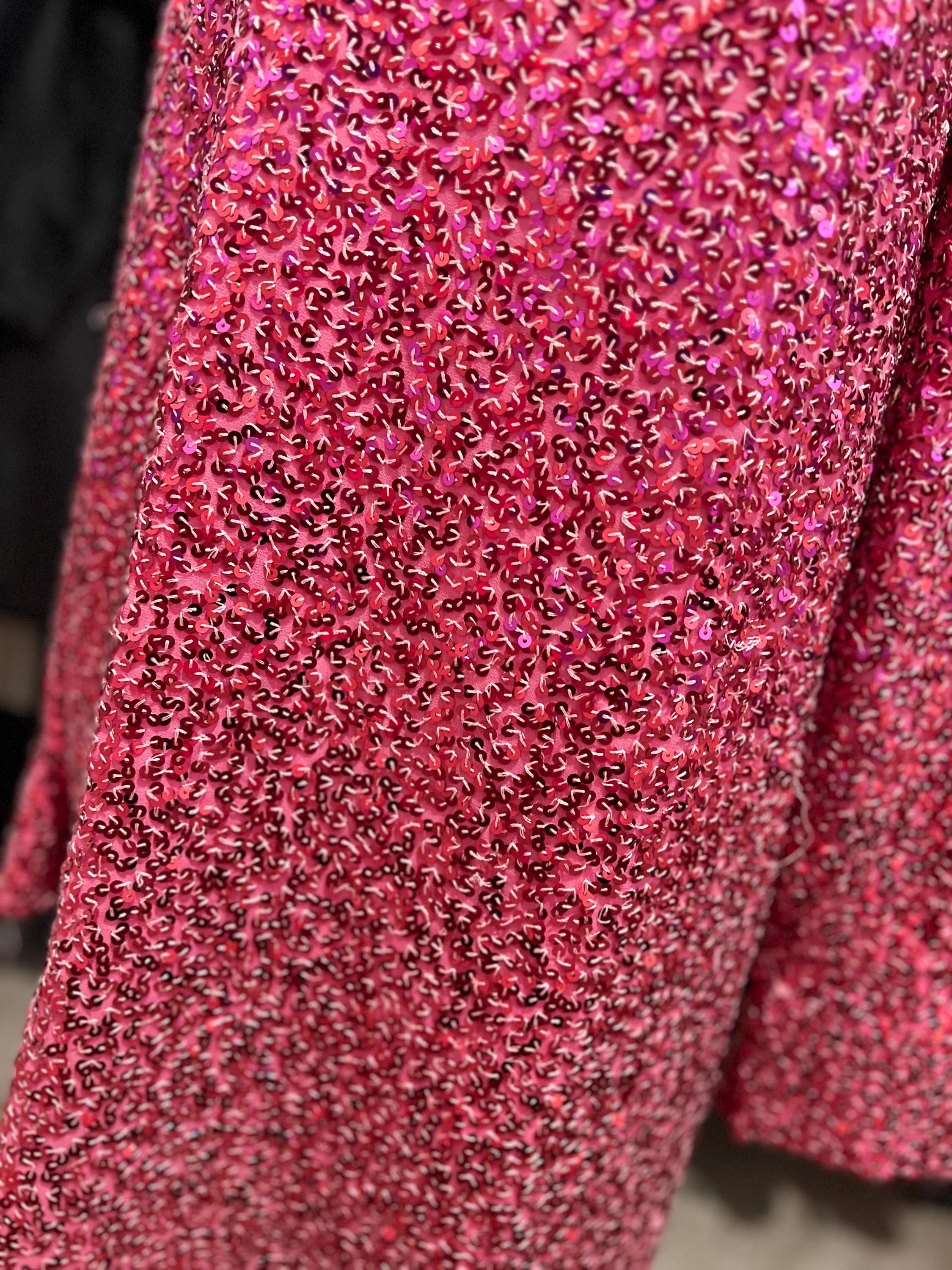 open lace back dress Free People Fuschia Sequin Lace Mini Dress (Sz2)  The Thrifty Hippy