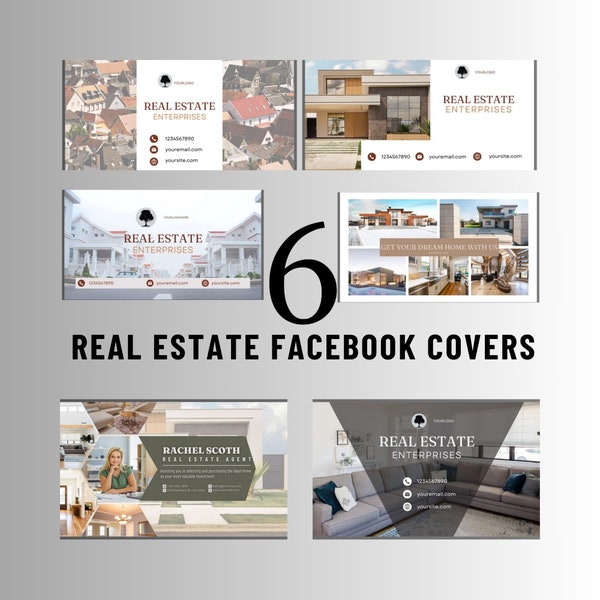 Realtor Facebook Covers CanvaTemplate | Facebook  Cover Photo Timeline  Real estate Marketing | Facebook Banner