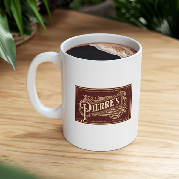 Pierre's General Store Stardew Coffee Mug -- Gamer Mug. Gamer Girl Mug. Gaming Gift. Comfy Gamer Mug. Stardew Mug.