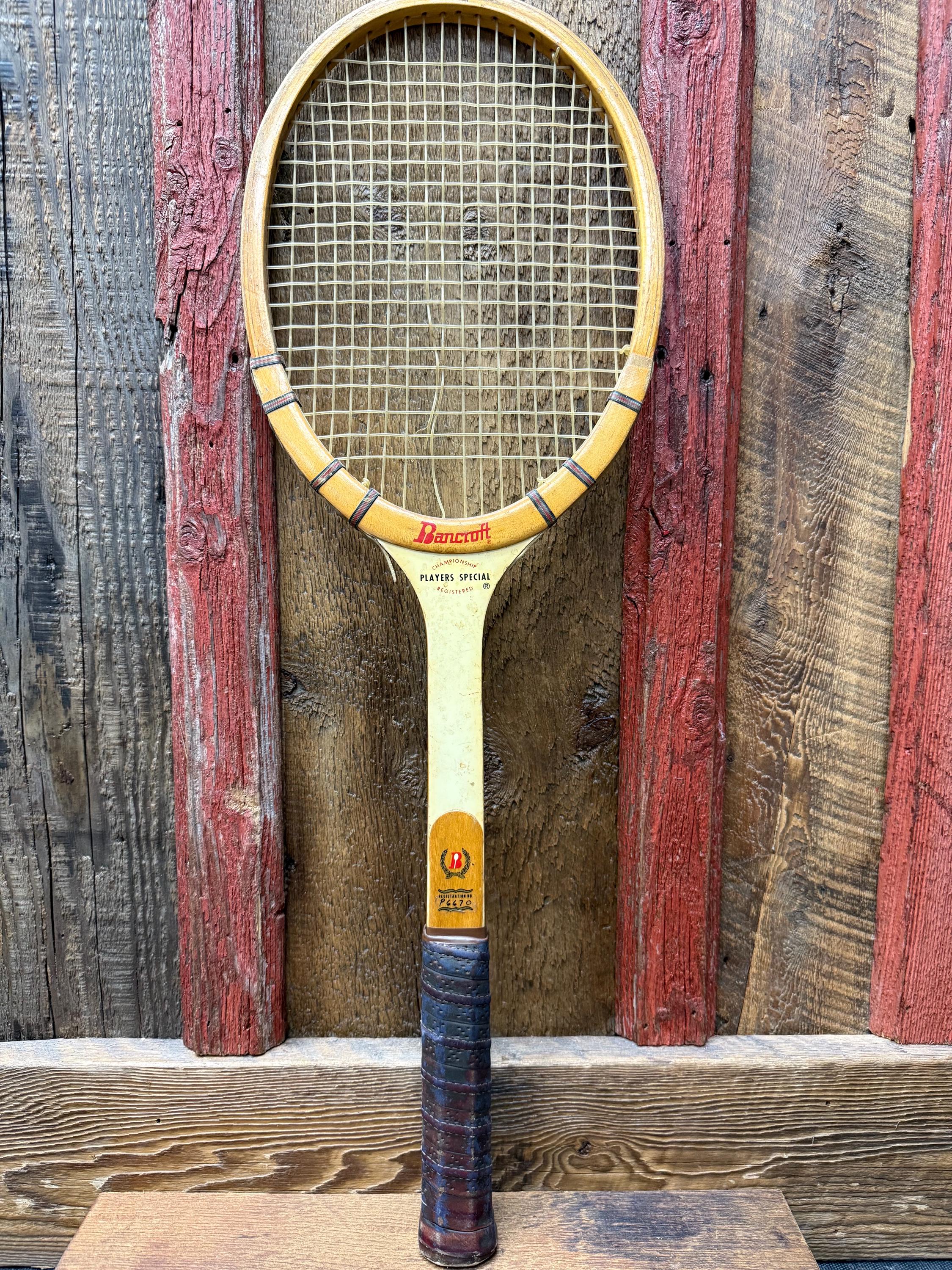 ビンテージ　ウッドラケット　Bancroft Wilsonなど5本セット ビンテージ ウッドラケット Bancroft Wilsonなど5本セット 値下