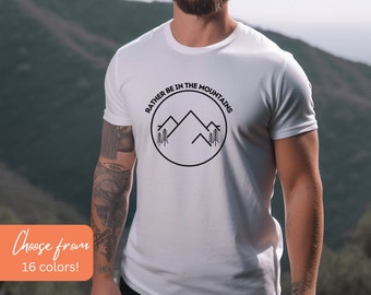Mountain Theme Shirt, Wilderness tshirt, Mens Mountains Shirt, Fun Mountain T-Shirt, Gift for him, Gift for Dad, Outdoor Lovers Shirt