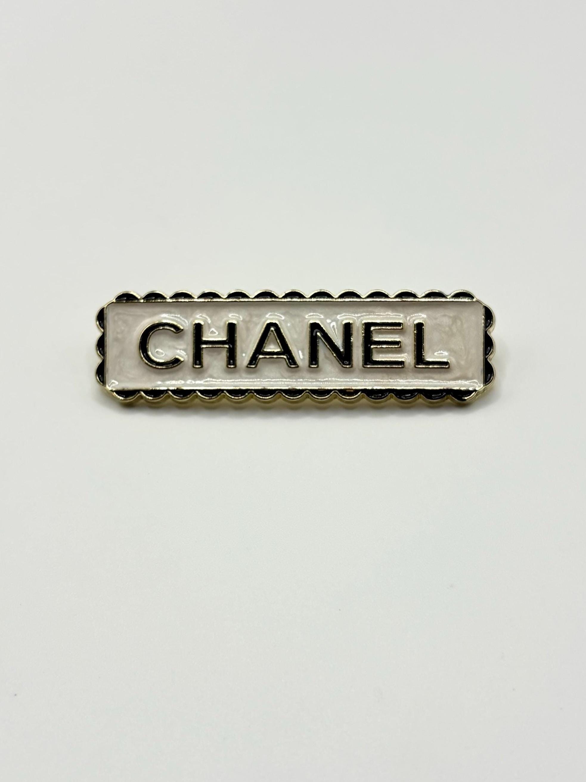 Chanel Silver Logo - Etsy