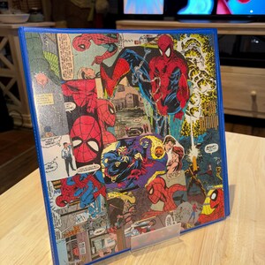 90's Spiderman Binder | Real Comic Clippings | Heavy Duty 1in - Etsy