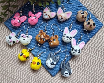 Stray Kids SKZOO Polymer Clay Earrings