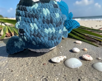 Handmade Crochet Whale Plush