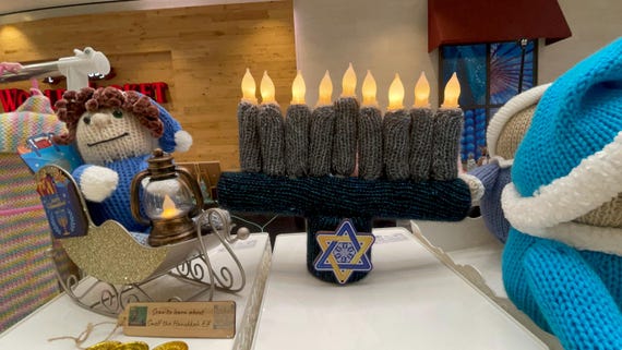 handmade menorah