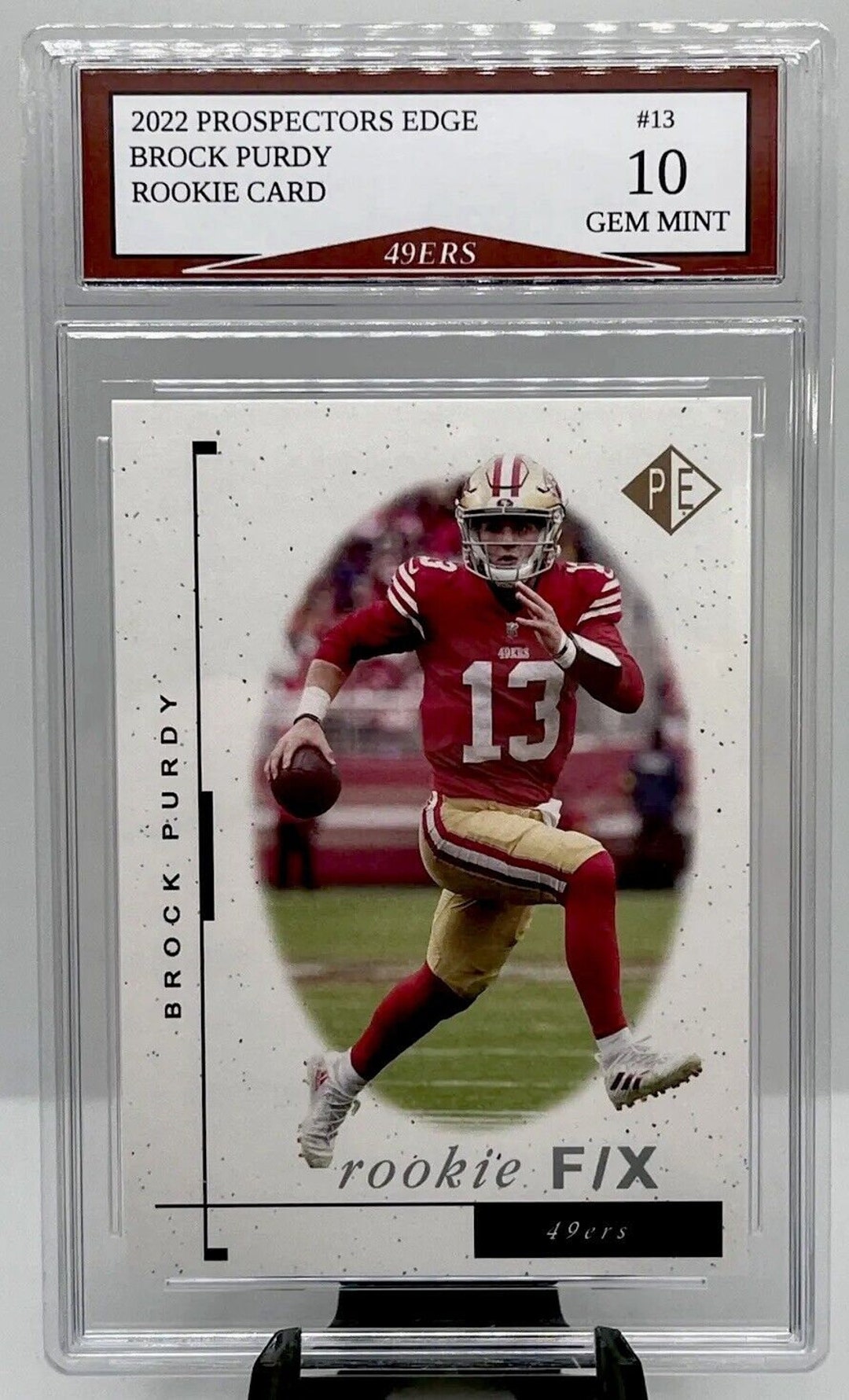 2022 Prospectors Edge Brock Purdy 49ers Rookie F/X Card Gem Mint 10 - Etsy
