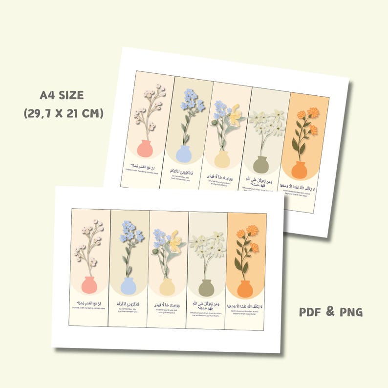 A4 Size (29,7 x 21 cm) PDF and PNG File
