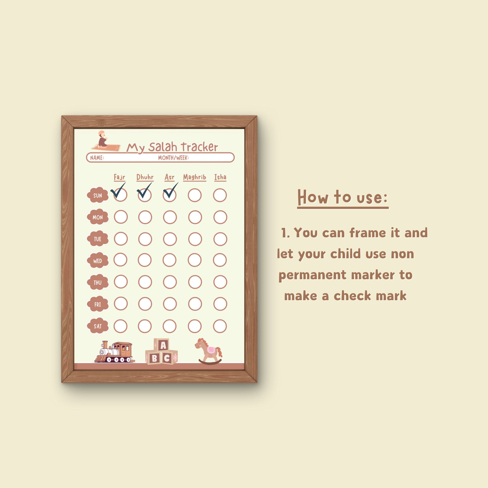 Islamic Salah Tracker, Muslim Salat Tracker, Salah Sheet Printable, Namaz Tracker Instant ...