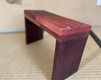 Meditation stool, Hard wood, Handmade