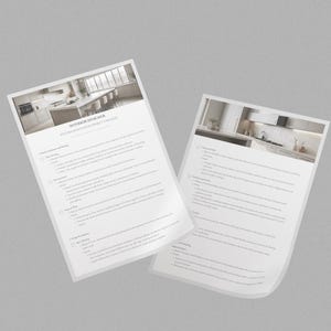 Interior Designer Checklist Kitchen Renovation Project Template ...