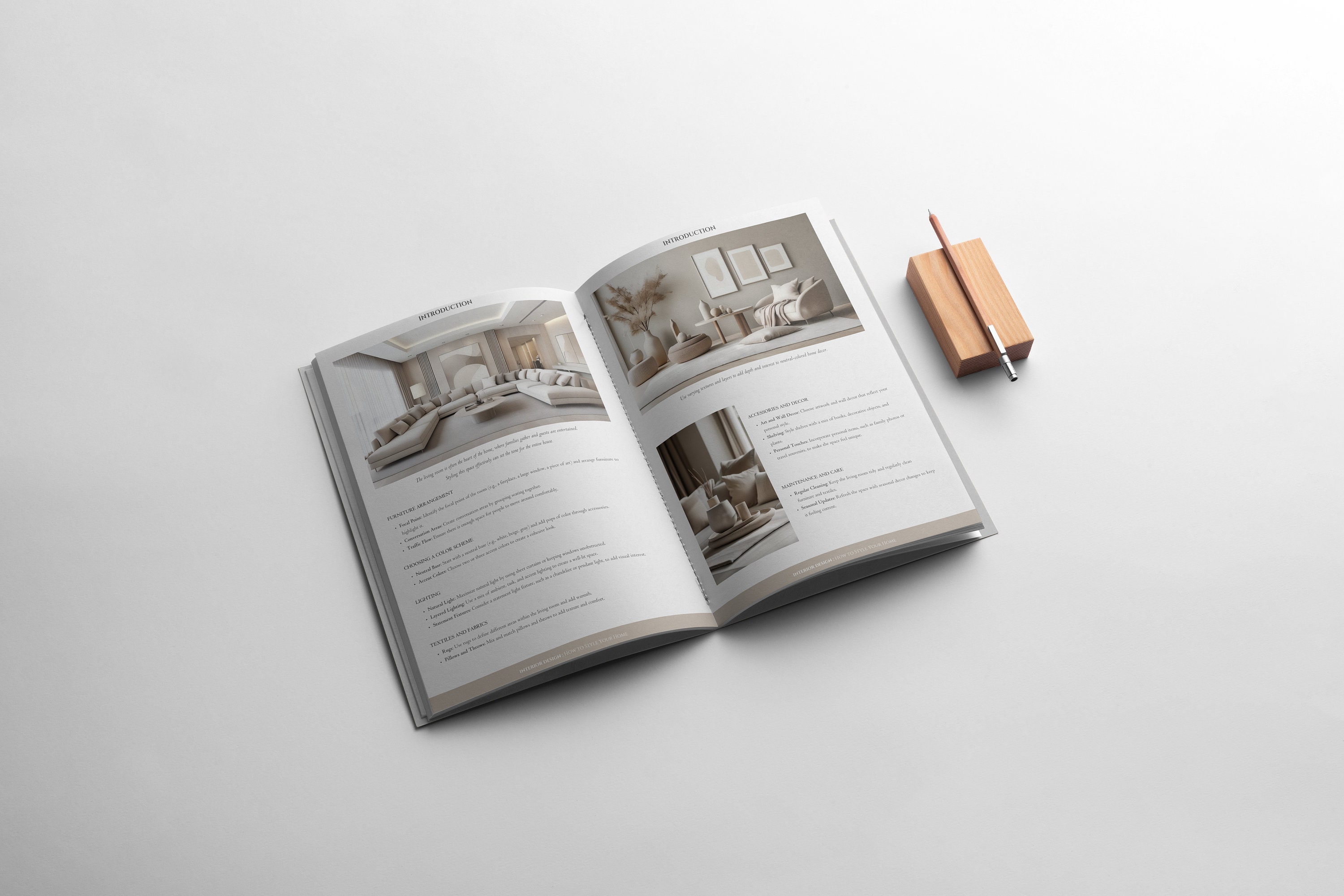 Interior Design Ebook Template How to Style Your Home Guide Home Design ...