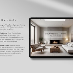 Interior Design Client Welcome Guide Template Interior Design Studio ...