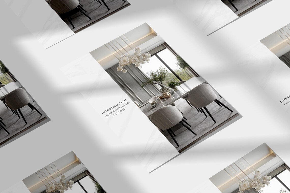 Interior Design Home Renovation Checklist Template Home Project ...