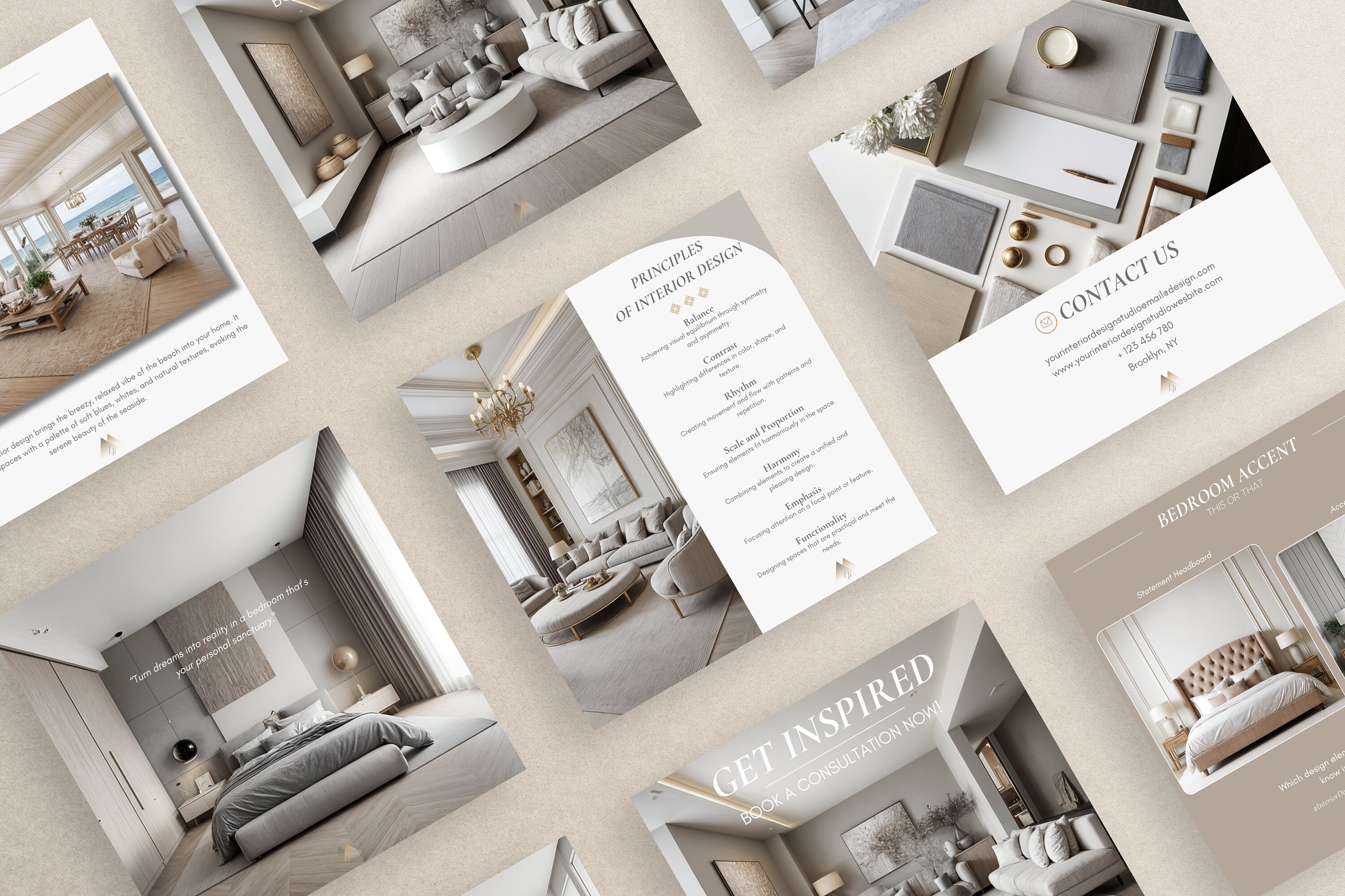 Interior Design Instagram Post Template Social Media Instagram Branding ...