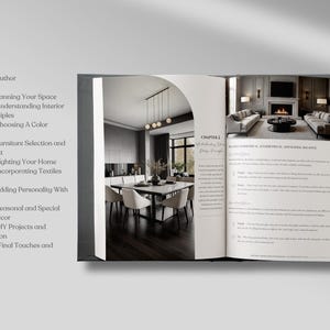 Modern Interior Design Ebook Template Creating Cohesive and Stylish ...