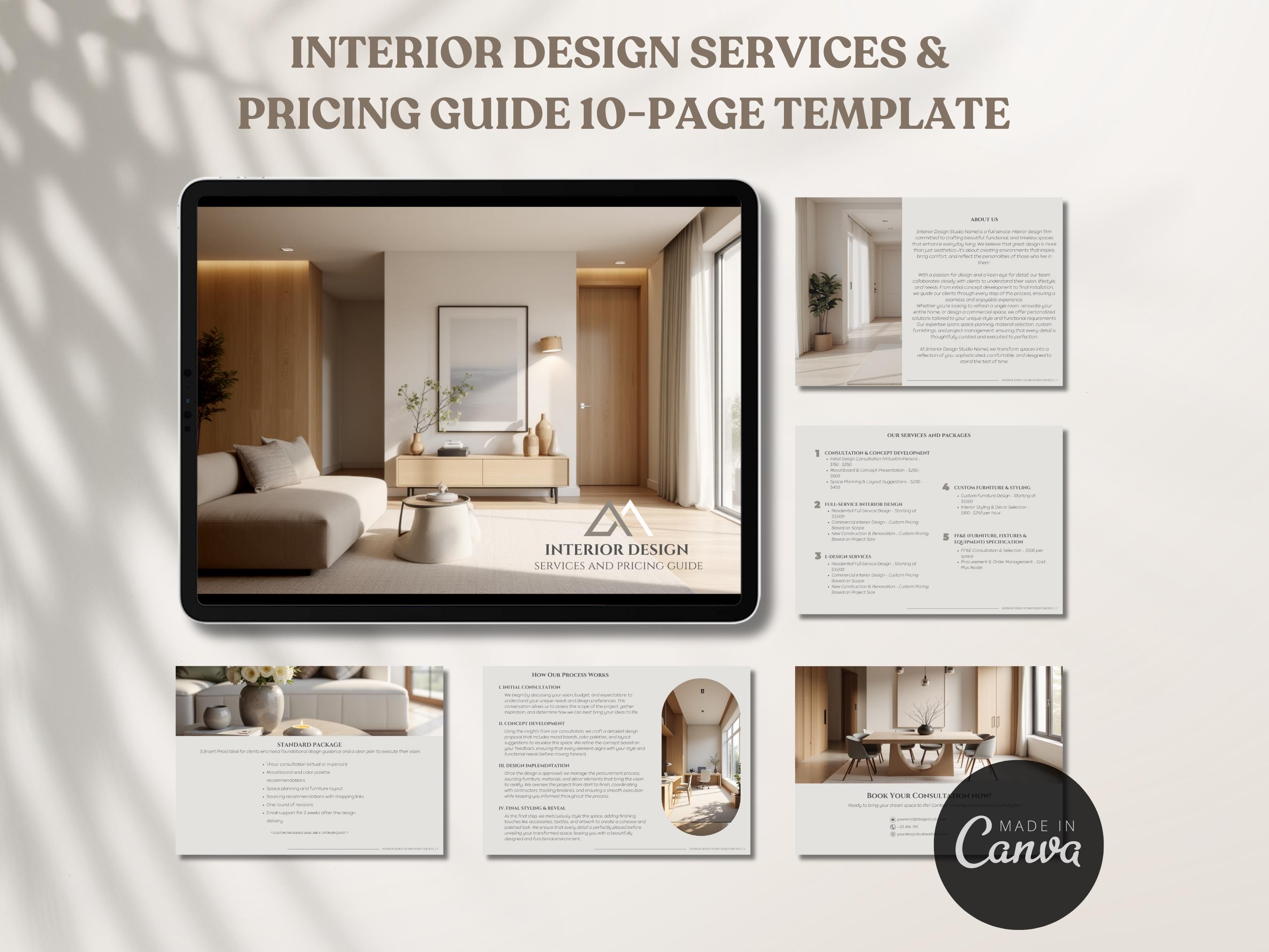 Interior Design Services and Pricing Guide, E-design Service, Client ...