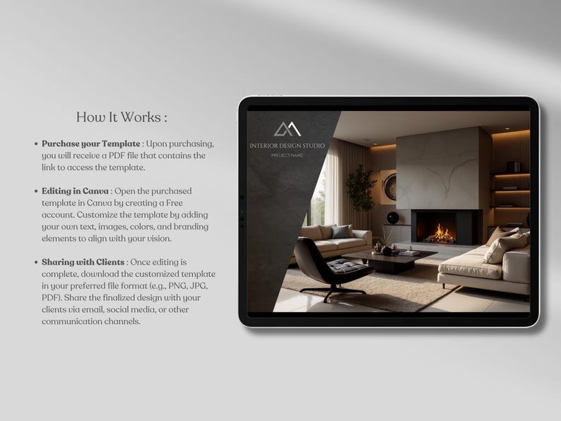 Interior Design FF&E Schedule Template, Black Modern Design Project ...
