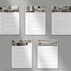Interior Designer Checklist Kitchen Renovation Project Template ...