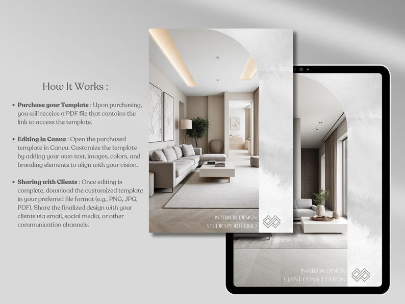 Minimalist Interior Design Studio Portfolio Template Interior Design ...
