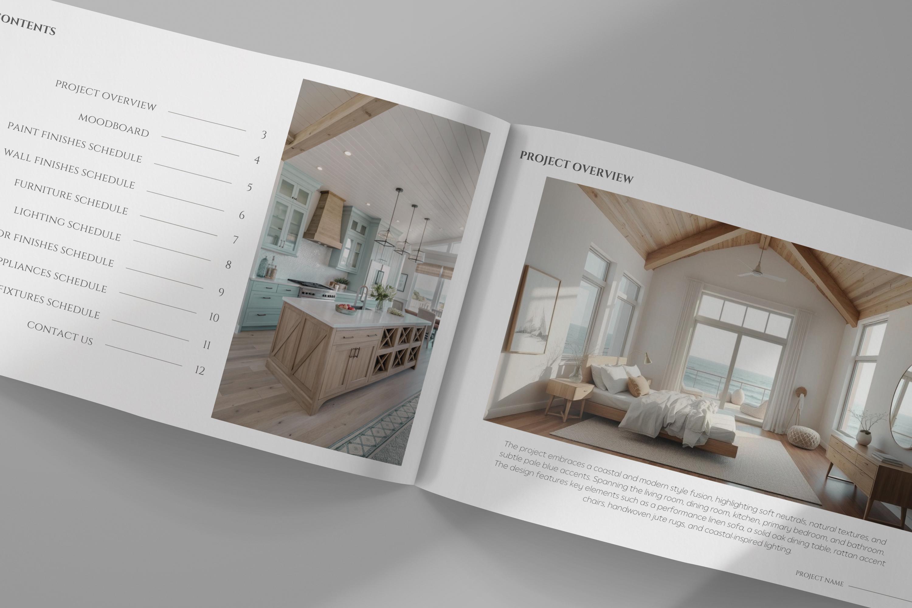Interior Design FF&E Schedule Template, Furniture and Finishes Schedule ...