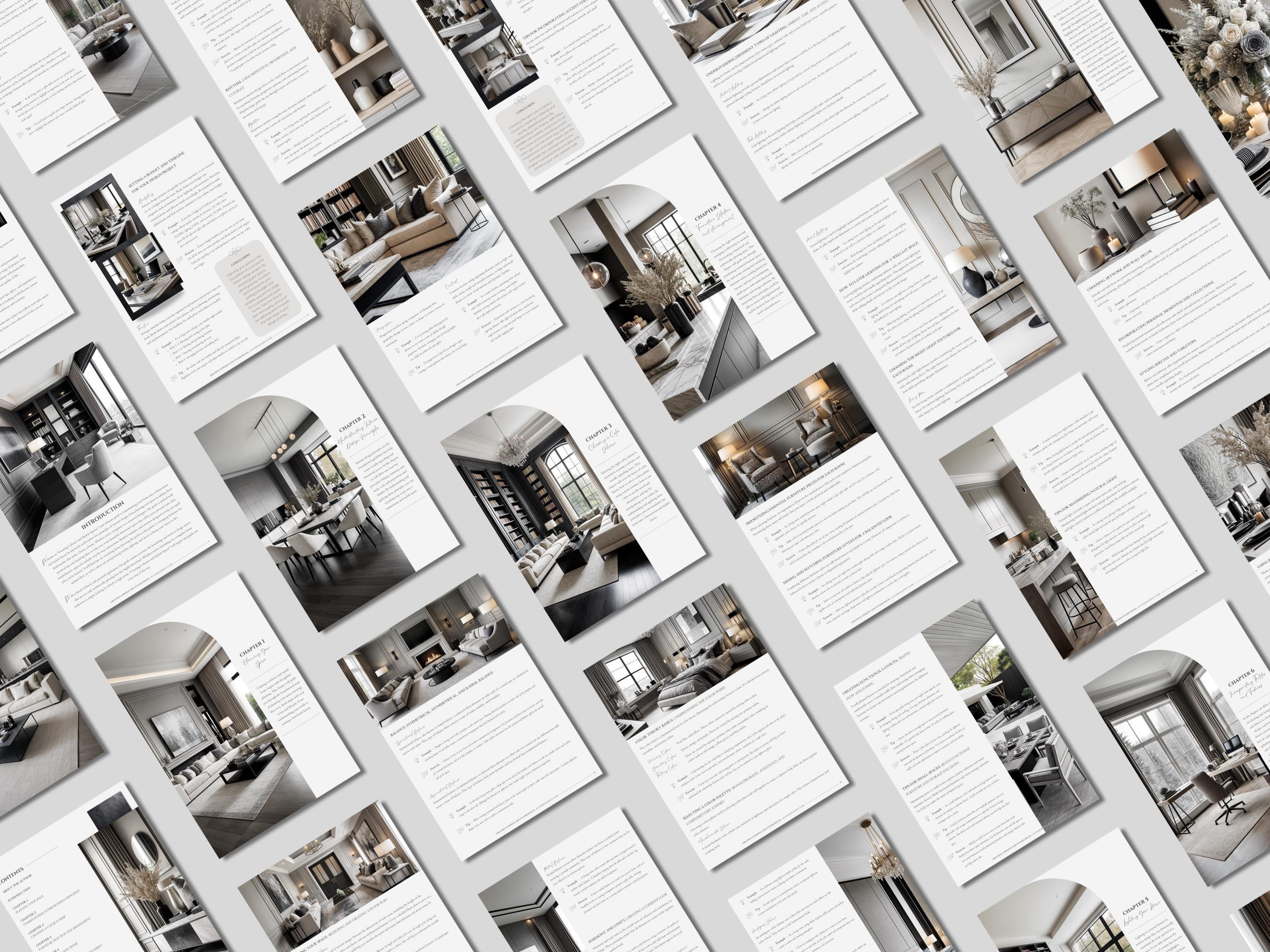 Modern Interior Design Ebook Template Creating Cohesive and Stylish ...