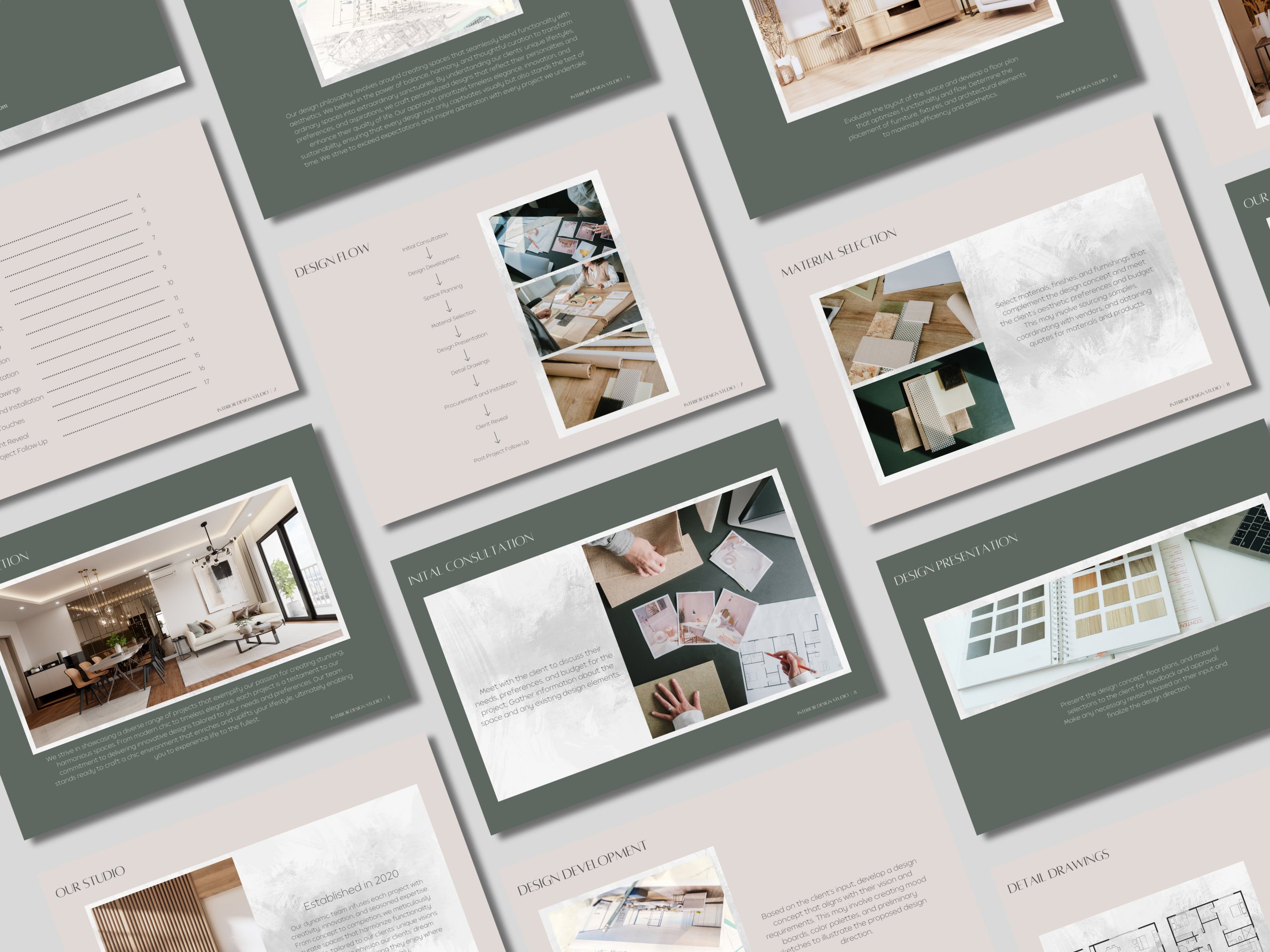Interior Design Portfolio Template, Interior Design Studio and Services ...