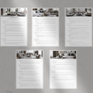 Interior Designer Checklist Living Room Renovation Project Template ...