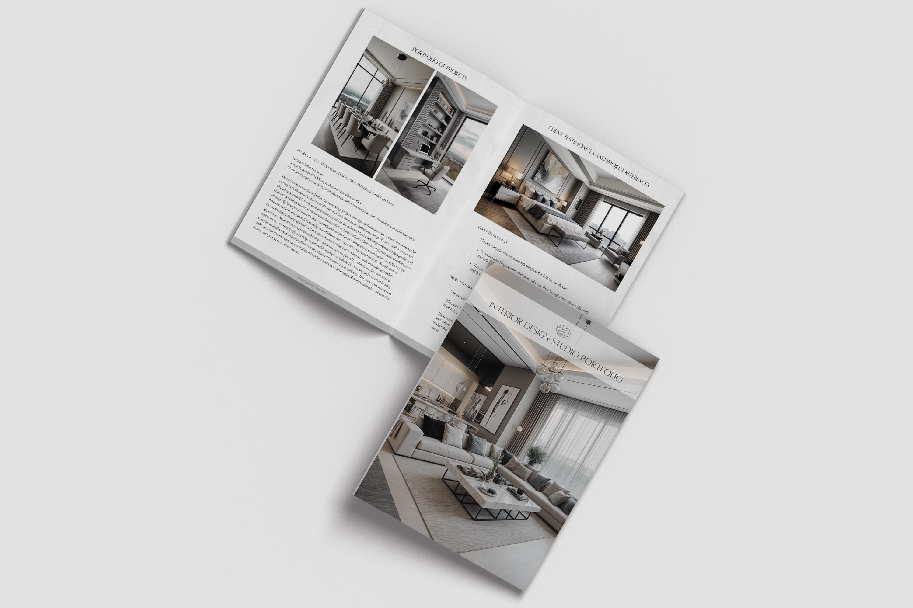Modern Interior Design Studio Portfolio Template Onboarding Client ...