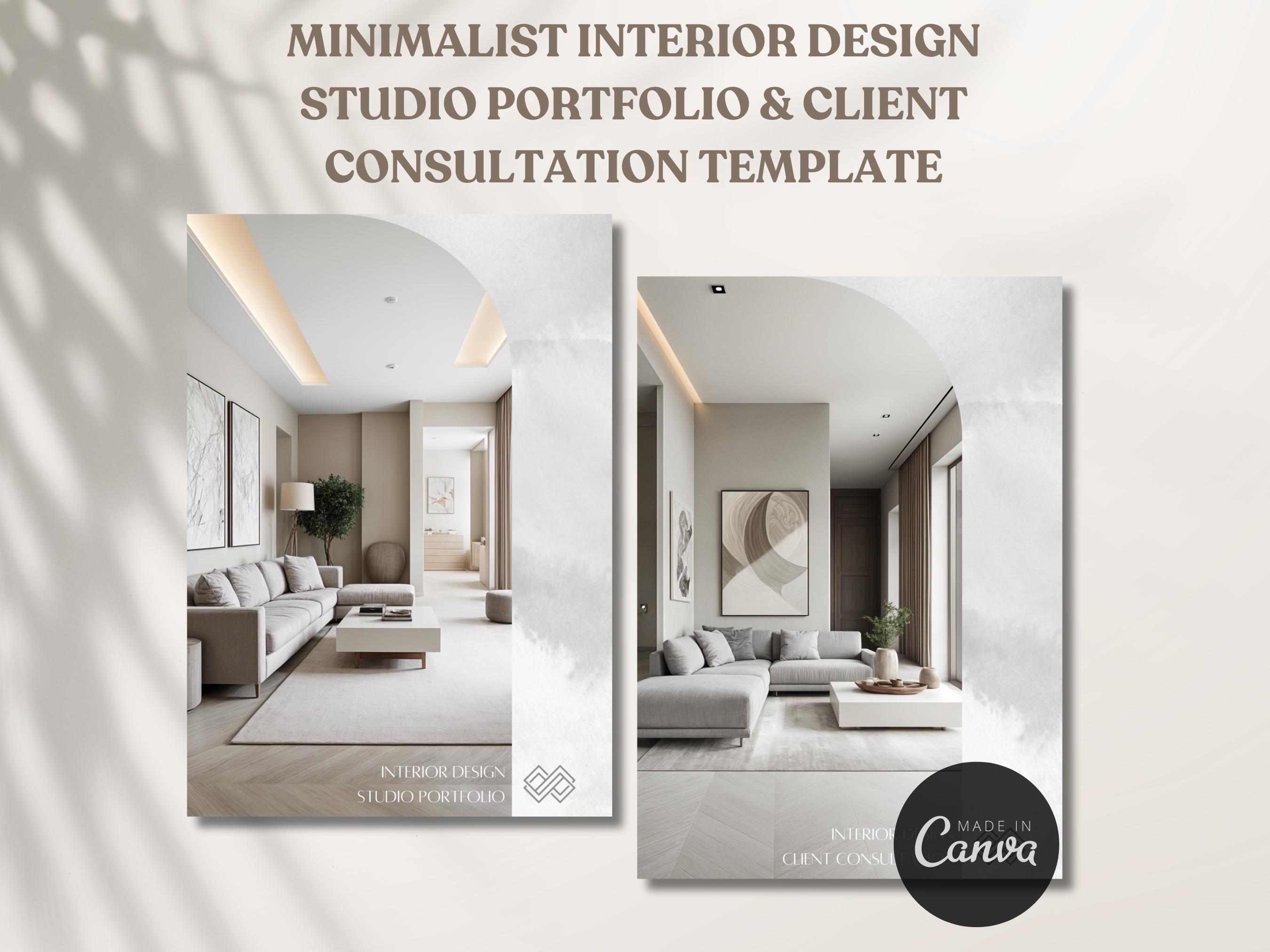 Minimalist Interior Design Studio Portfolio Template Interior Design ...