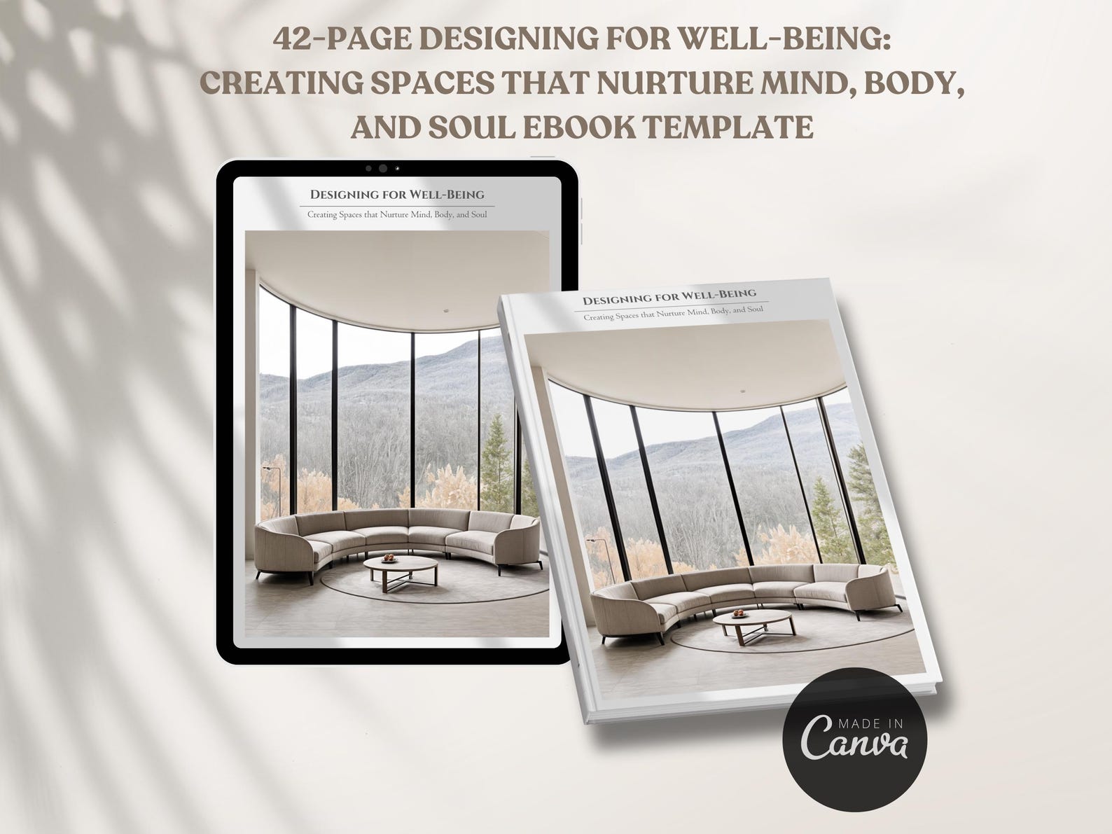 Interior Design Ebook Template Designing for Well-being, Creating ...