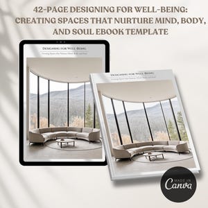 Interior Design Ebook Template Designing for Well-being, Creating ...