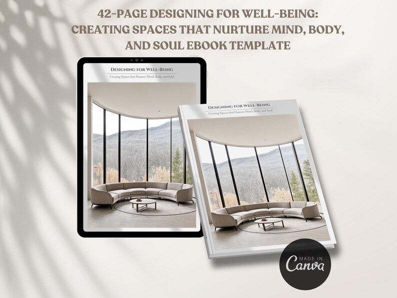 Interior Design Ebook Template Designing for Well-being, Creating ...