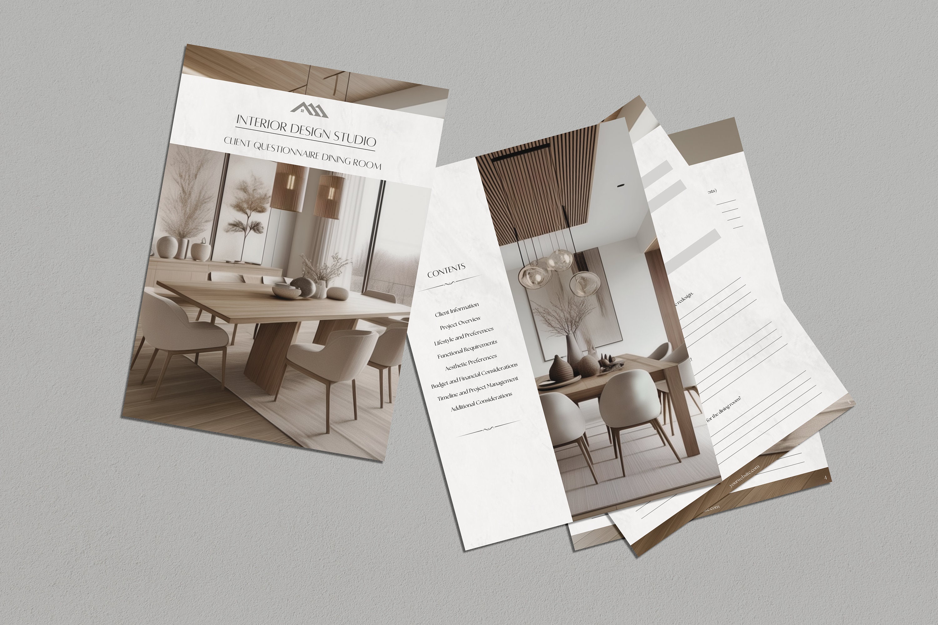 Interior Design Client Questionnaire Dining Room Template Client ...