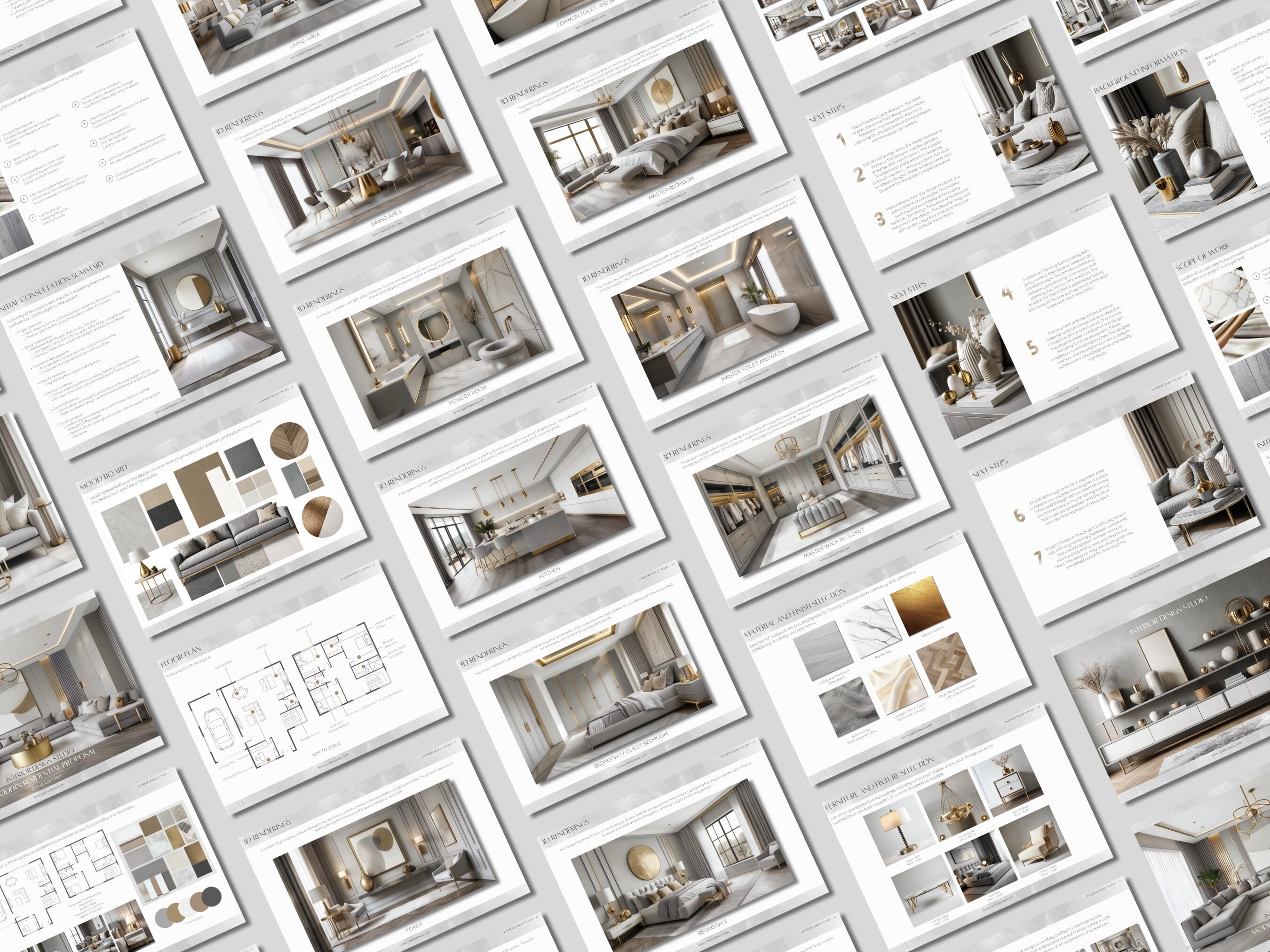 Modern Interior Design Project Proposal Template Design Project ...