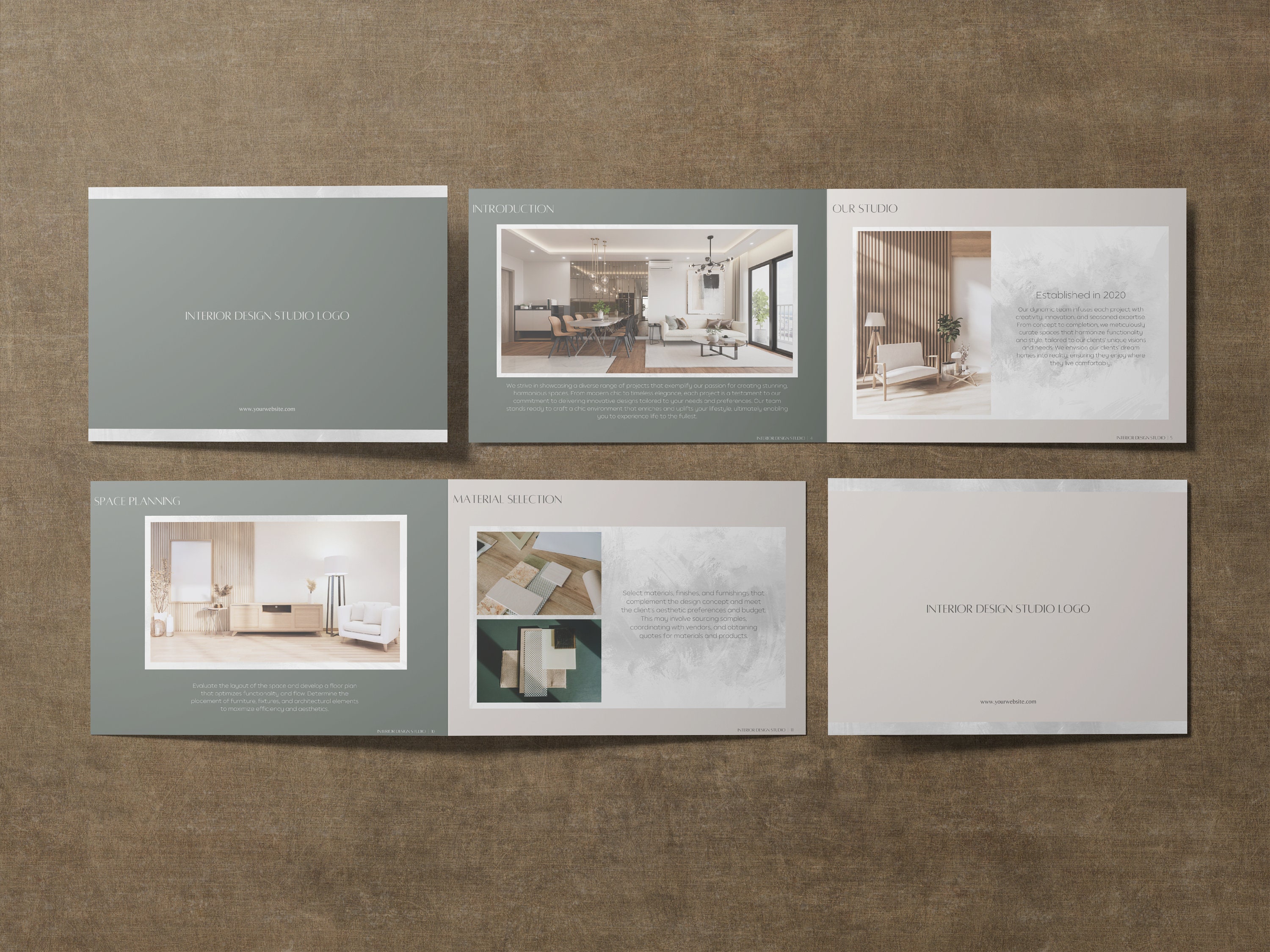 Interior Design Portfolio Template, Interior Design Studio and Services ...