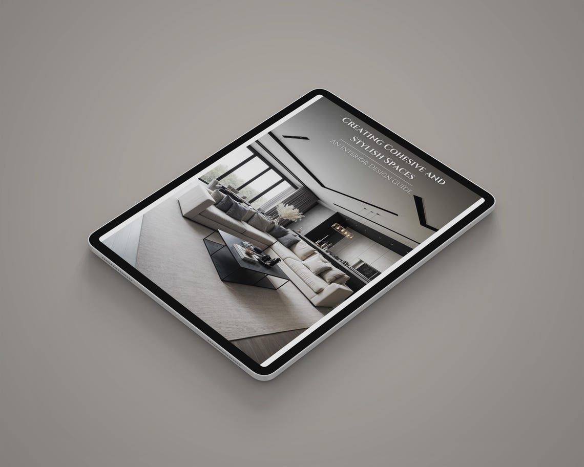 Modern Interior Design Ebook Template Creating Cohesive and Stylish ...