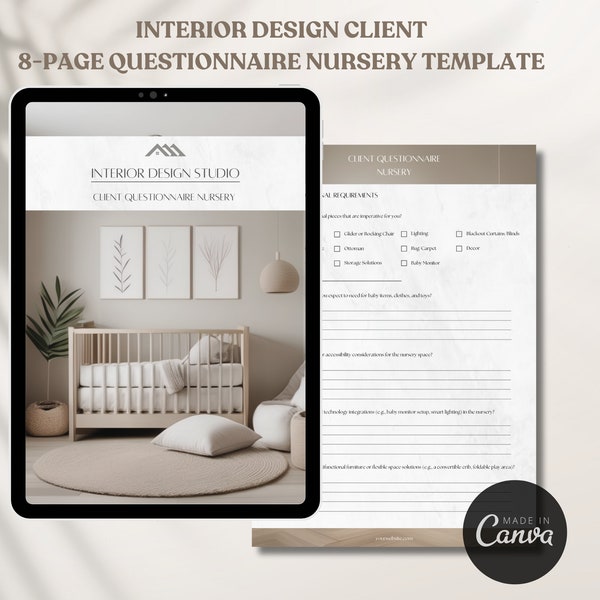 Client Questionnaire Interior Design Etsy
