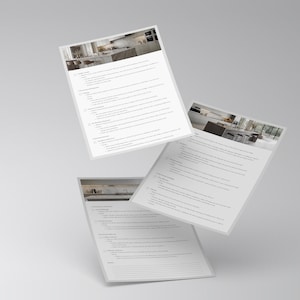 Interior Designer Checklist Kitchen Renovation Project Template ...