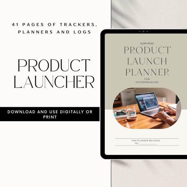 Product Launch Template|Small Business Template| Sales Tracker| Income and Expense Tracking| Etsy Shop Kit| New Product Release| Etsy Kit