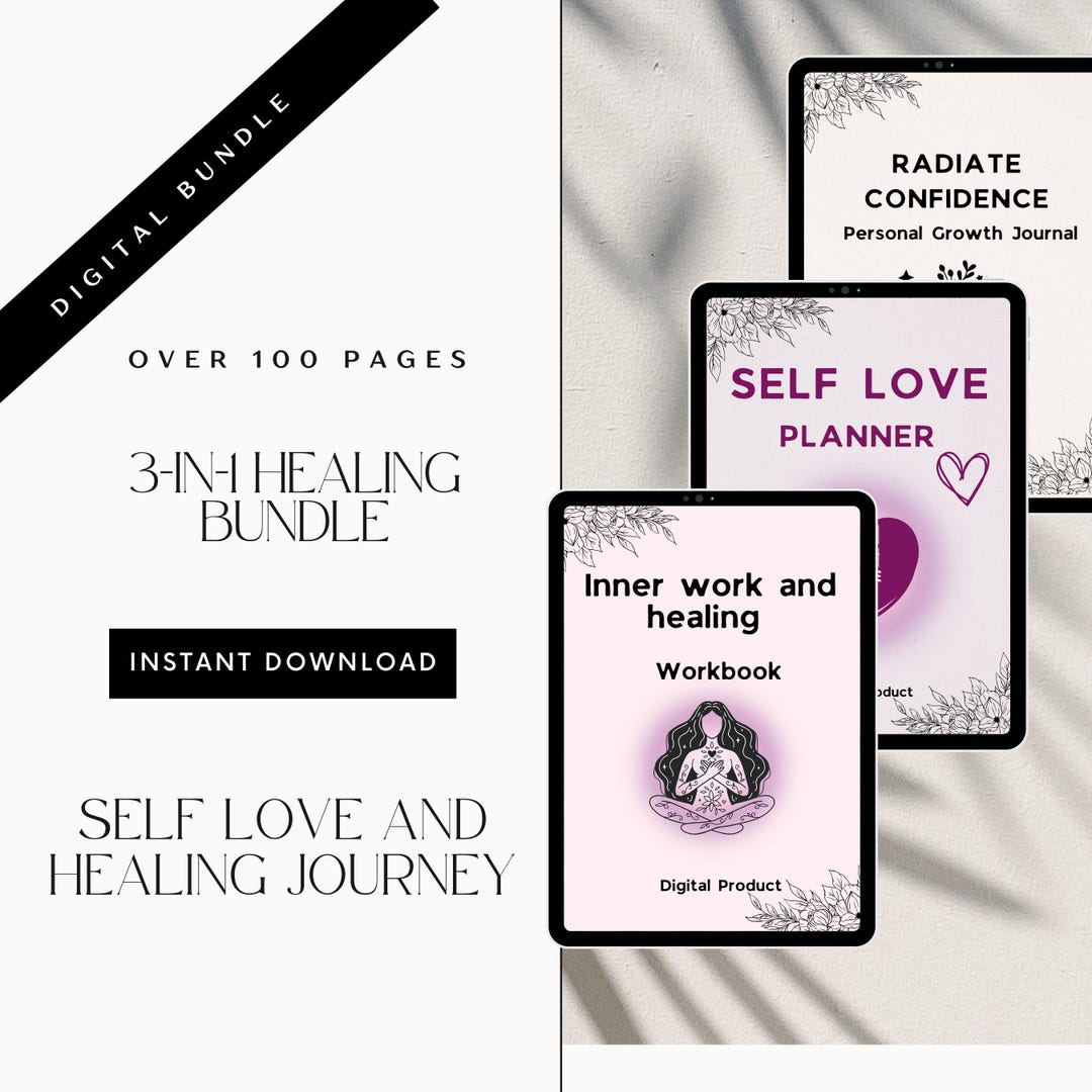 Trauma and Self-healing Bundle for Women – 3 Planners for Trauma ...