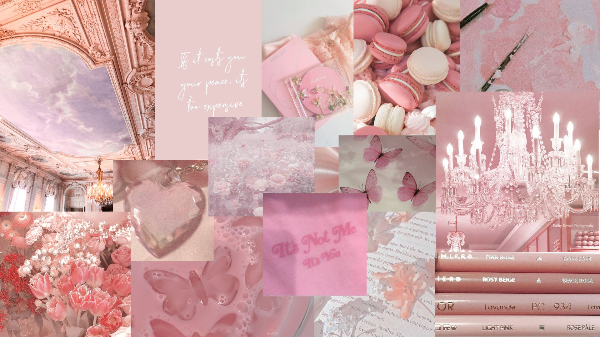 Light Pink Aesthetic Wallpaper Etsy