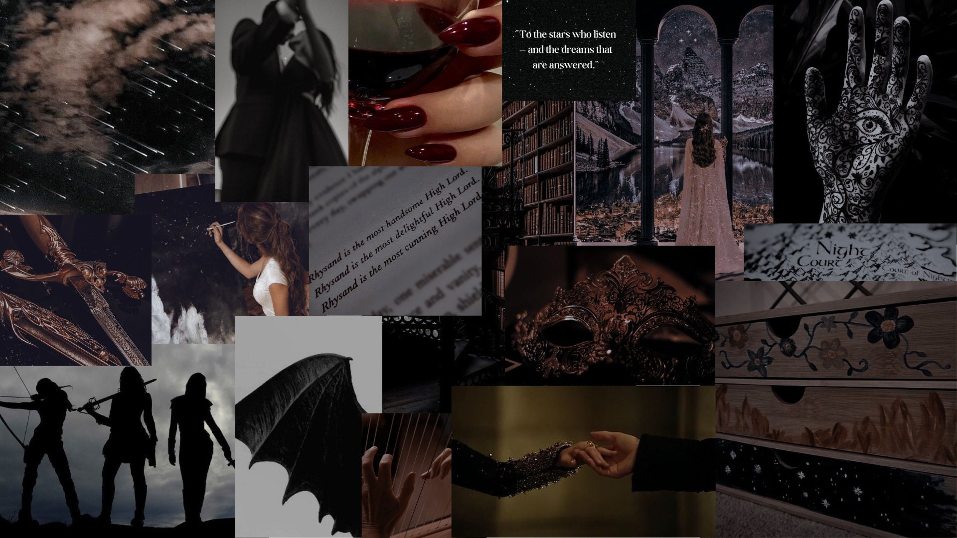 ACOTAR Computer Wallpaper Etsy