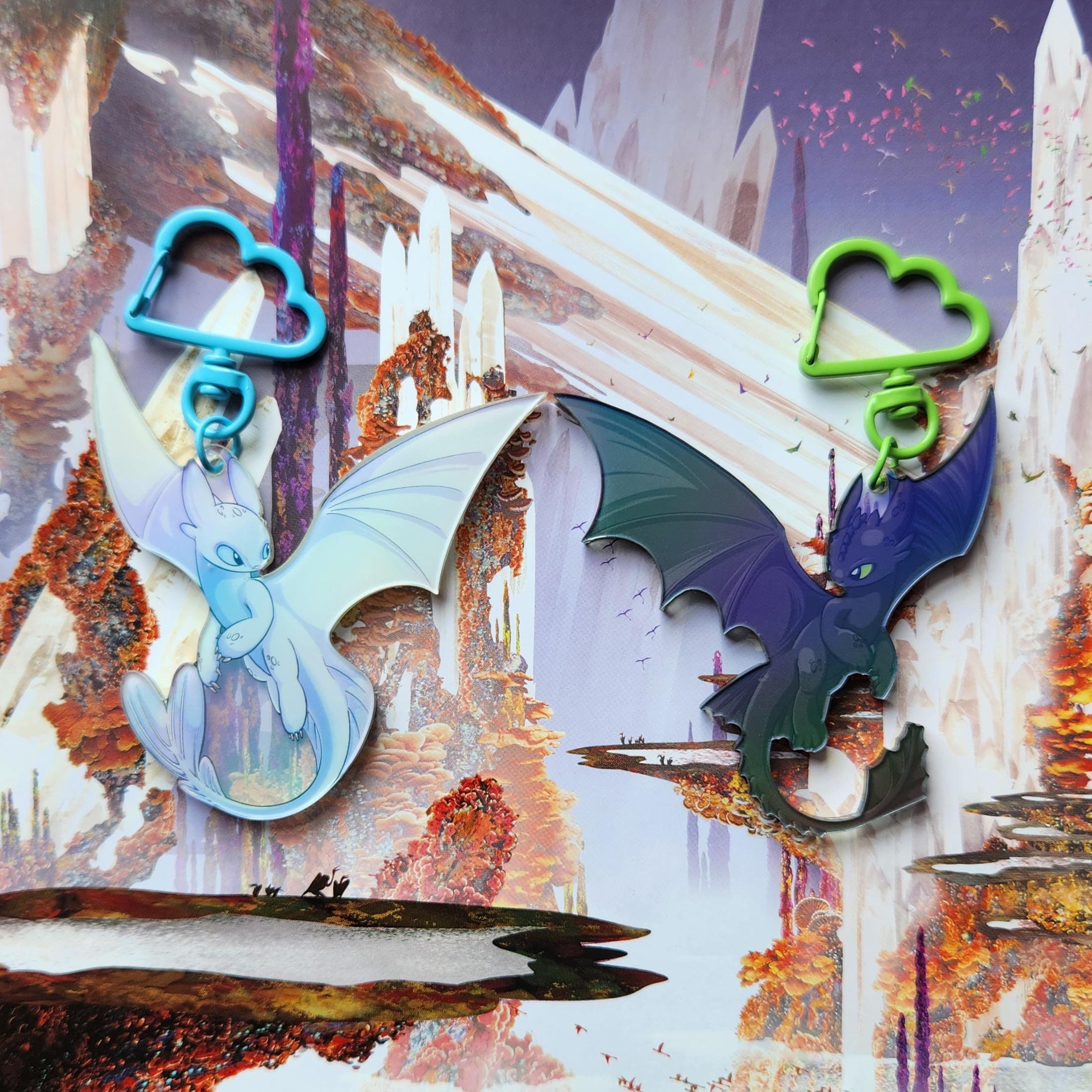 ヒックとドラゴン』トゥースレス＆ライトフューリー キーチャーム