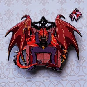 Helluva Boss as Above Swole Below Satan Enamel Pin W/ Optional