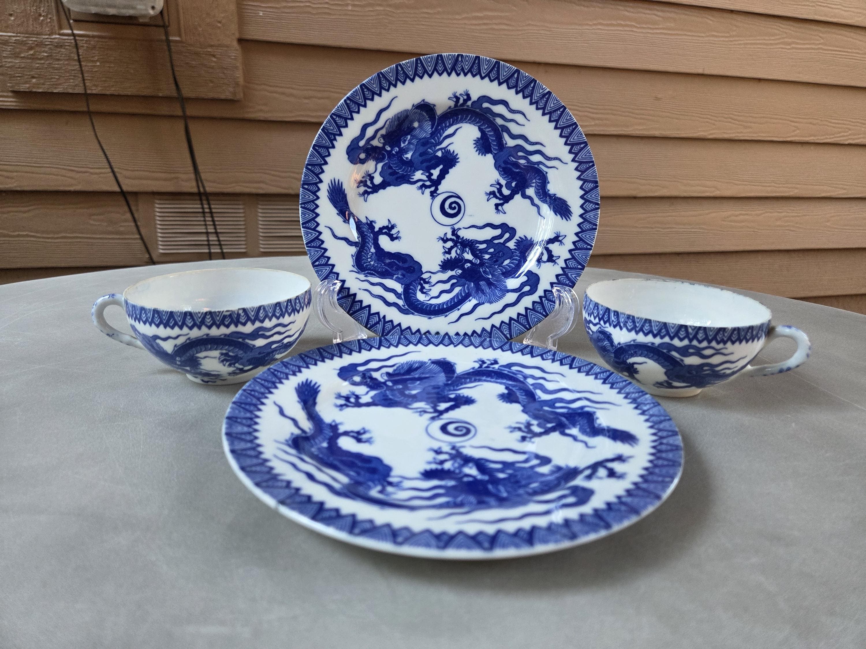 ドラゴンデザインの装飾カップ Dragon tea cup - Etsy 日本