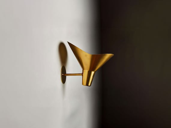 Bathroom Vanity Wall Light, Swedish Brass Wall Lamp, Modern Bathroom Sconce Light, Mid Century Brass Wall Sconce, Vanity Lighting Fixture