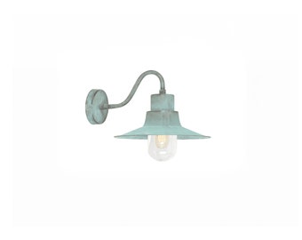 Gooseneck Green Patina Outdoor Sconce Lighting, Oxidized Swan Neck Outdoor Copper Wall Sconce Lamp, Farmhouse Copper Outdoor Wall Light