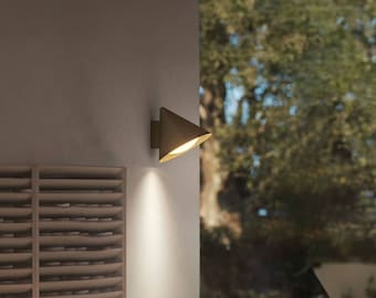 Aplique de pared antiguo de latón para exteriores, aplique de pared industrial de latón para exteriores, aplique de pared de latón para interiores, lámpara de pared de latón para terraza